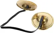 MINAOLULUS 1Pc Brass Meditation Cymbal Bell Practical Cymbal for Meditation and Spiritual Practice Compact Design for Buddhist present and Temple Supply