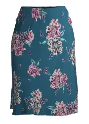Terra And Sky Women’s Plus Size Floral Slip Skirt Size 3X NWT