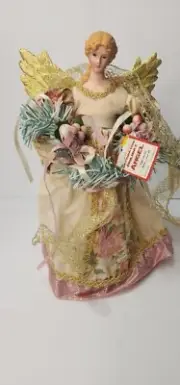 Vintage Victorian 12" Angel tree Topper, NWT