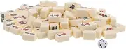 1 Set Mini Mahjong Set Portable Travel Game Compact Mahjong Tiles Lightweight Design for Entertainment Parties The Go Fun