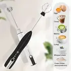 3-Speeds Handheld Milk Frother Beverage Coffee Milk Blender Rechargeable