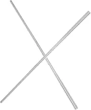 GARVALON 2pcs Soccer Machine Pole Metal Table Football Accessory Easy to Install and Disassemble Comfortable Grip for Teens and Adults for Tabletop Soccer Games