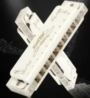EASTTOP 10Holes Diatonic Blues Harmonica Key of C/G/A Harp Mouth Organ Harmonica