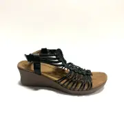 Naturalizer Womens Tribe Sandal Black Size 6 M