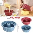 7/8/9 inch Silicone Round Cake Pan Non-stick Baking Tray Mould DIY Bakeware Tool