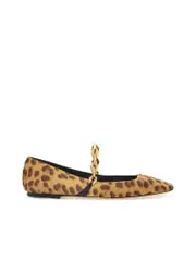 Jimmy Choo Leopard Print Tilda Ballerina