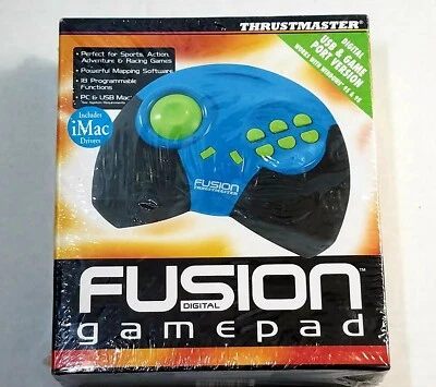 Rare Thrustmaster Fusion Digital Game pad With USB Adapter New Factory Sealed