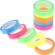 TEHAUX 10 Rolls Waterproof Tape Perfect for Book Tabs Page Markers Book Annotations Easy to Use Great for Reading Studying Learning