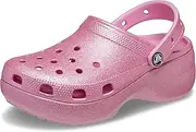 [Crocs] Womens Classic Platform Glitter Clogs Clog