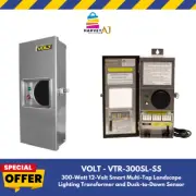 VOLT VTR-300SL-SS Landscape Lighting Transformer and Dusk-to-Dawn Sensor