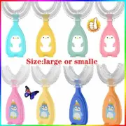 Children U-Shape Toothbrush 2-12years Kids Teeth Oral Care Cleaning Brush KP