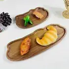 Wooden Acacia Wood Tray Large Capacity Fruit Plate Cloud Shaped Tea Tray Cake