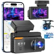 Dash Cam Front and Rear, 4K/2K Dashcams for Cars, Camera for Car with Free 64...