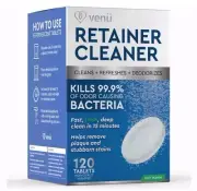 Retainer/ Denture Cleaner Tablets Stain & Plaque Remover! New/Sealed