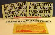 Champ~HO/O Scale~A-19~Block Gothic~Black~1/2"~Alphabet & Numeral Decal Set~OOP