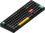 Nuphy Halo96 V2 Wireless Keyboard,Gasket Structure,96% Hot Swappable Gaming Keyboard, 99 Kyes RGB Backlit Mechanical Keyboard, Support QMK/VIA,Bluetooth/USB-C/2.4GHz (Black, Mint)