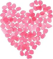 200pcs Luminous Stones - Glow Rocks Decorations DIY Decorative Pebbles for Aquarium Fish Tank Sidewalk Garden Path Patio Terrace Lawn Yard Ornaments