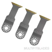 3 x 1-3/4" Titanium Bi-Metal Oscillating Saw Blades - older Fein Multimaster fit