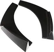 DTOUCH RACING Universal Fit Front Bumper Lip Black Splitters Winglets Canards