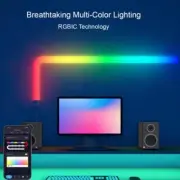 Tuya WIFI LED Wall Lights, RGB-IC Glide Wall Lights, Music Sync and Dynamic Scen