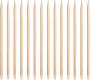 Baluue Wooden Cuticle Sticks Set of 100 Nail Sticks for Nail Polish Removal Double-ended Cuticle Pusher for Manicure Supplies