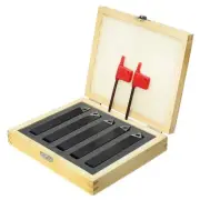 5 PC 5/8'' Shank Indexable Carbide Insert Lathe Turning Tool Bit Set Chipbreaker