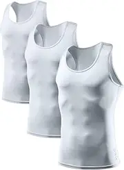[ATHLIO] Men's Sleeveless Muscle Tank Top Cool Dry Compression Baselayer