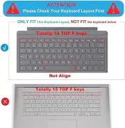 Fit 2021 2020 Microsoft Surface Pro 7 |2019 2018 Surface Pro 6 | Keyboard Cover