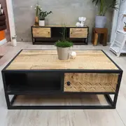 [MANGO TREES] "Rutland" Coffee Table Hand Carved