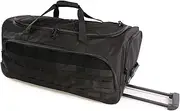 HIGHLAND TACTICAL Squad Rolling Duffel, Black, One Size, Squad Rolling Duffel