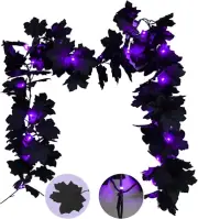 Garland Decorations Maple String Lights 20 Led Halloween Battery Operated Black