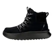 Hey Dude Wendy Peak Apres Suede Cozy Black / Black 41995-060 Women's