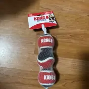 KONG Sport Tennis Balls Set of 3 Dog Fetch Toy Medium