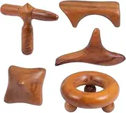 5Pcs Wooden Foot Massager Board for Lymphatic Massage Lightweight Durable Scraping Tool for Body Relaxation Wellness Enthusiasts