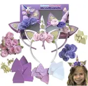 Unicorn Friendship DIY Crafts Make Your Own Hair Accessory Headbands 70Pc Kit