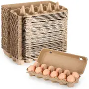 20PCS Cardboard Egg Cartons Blank Paper Pulp Egg Cartons One Dozen Egg Cartons Container Empty Egg Tray Pulp Egg Holder As Shown