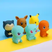 Set of 6 Pokemon Bath Toys - Pikachu and Friends - Adorable Gift for Babies!