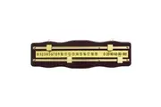 Formula Sports Snooker Billiard Manual Scoreboard Accessory Mahogany & Brass