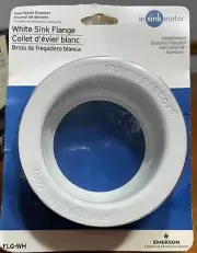 InSinkErator FLG-WH White White Disposal Flange. Brand New In Package.