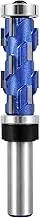 Fxvhojq 1/2inch Shank Flush Trim Router Bit High Speed Steel Flush Trimming Bit Sturdy Double Bearing Spiral Trimming Tool Woodworking Milling Cutter Tool for Soft Wood Hard Wood