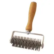 Lattice Cutter Pastry Tool, Stainless Steel Pastry Lattice Roller Cutter Wood...