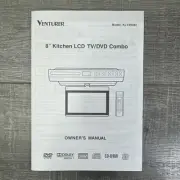 Venturer KLV39082 8" DVD TV HD LCD Television Paper Owners Manuals (3 Languages)