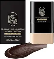 Instant Hair Colour Stick With Integrated Comb,Carylook Hair Color Stick, Waterproof and Sweat-Proof Portable Colouring, 2-in-1 Touch-up Comb for Gray Hair Coverage (COFFEE BROWN)