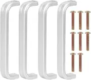 4Pcs Cabinet Pulls,Aluminium Alloy Drawer Pulls,Modern Stylish Kitchen Cabinet Door Handles Furniture Fittings for Home Kitchen Bathroom Cabinets Cupboard Drawer