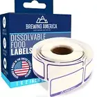 Dissolvable Food Labels for Food Containers - Made in USA - Great for Food Pr...