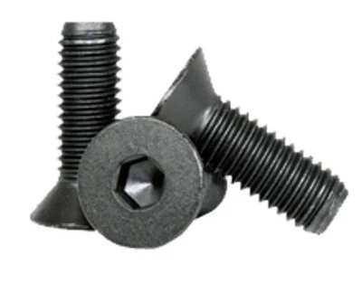 10-24 x 1/2" Flat Head Socket Cap Screws Grade 8 Steel Black Oxide Qty 250