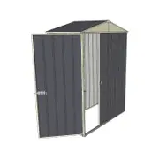 Build-a-Shed 1.5 x 0.8 x 2.3m Single Sliding Door Gable Shed with Single Hinged Side Door - Grey