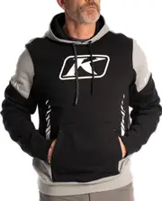 Klim Portage, hoodie , color: Black/Light Grey , size: S