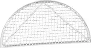 CIYODO 2 Pcs Semicircle Deep-Fry Tool Japanese Mesh Strainer Fine Mesh Household Net Heat-Resistant Stainless Steel Fry Food Net