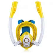 Full Dry Silicone Kids Diving Mask with Double Tubes